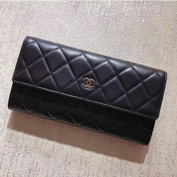 CHANEL 샤넬 플랩 장지갑 A50096-2 (금장/은장) (캐비어/램스킨)