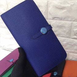 HERMES [프리미엄] 에르메스 도곤 장지갑 토고 네이비