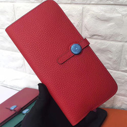 HERMES [프리미엄] 에르메스 도곤 장지갑 토고 레드