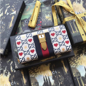 GUCCI 구찌 실비 지퍼 장지갑 476083-6