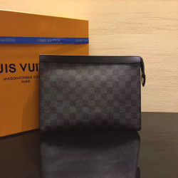 LOUIS VUITTON 루이비통 포쉐트 보야지 다미에 그라파이트 클러치 N41696