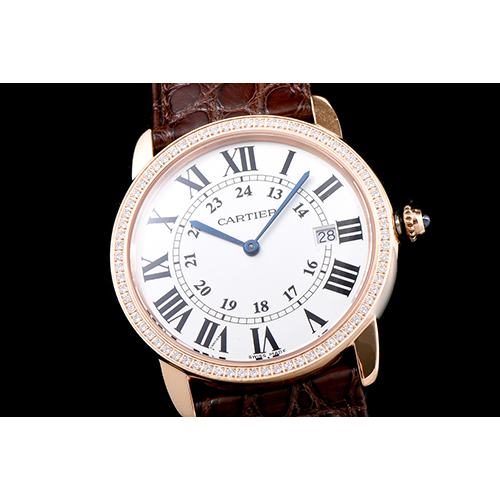 CARTIER 까르띠에 롱드솔로 36mm 쿼츠-8 WR000651
