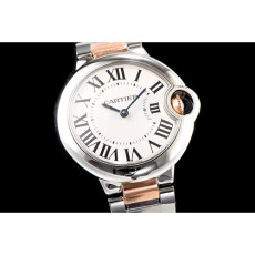 CARTIER 까르띠에 발롱블루 33mm-28 쿼츠 W2BB0002