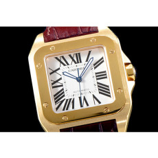 CARTIER 까르띠에 산토스 남성용-3 수정형 W20078Y1
