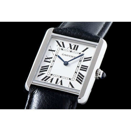 CARTIER 까르띠에 탱크 솔로 남성용-78 쿼츠 WSTA0028