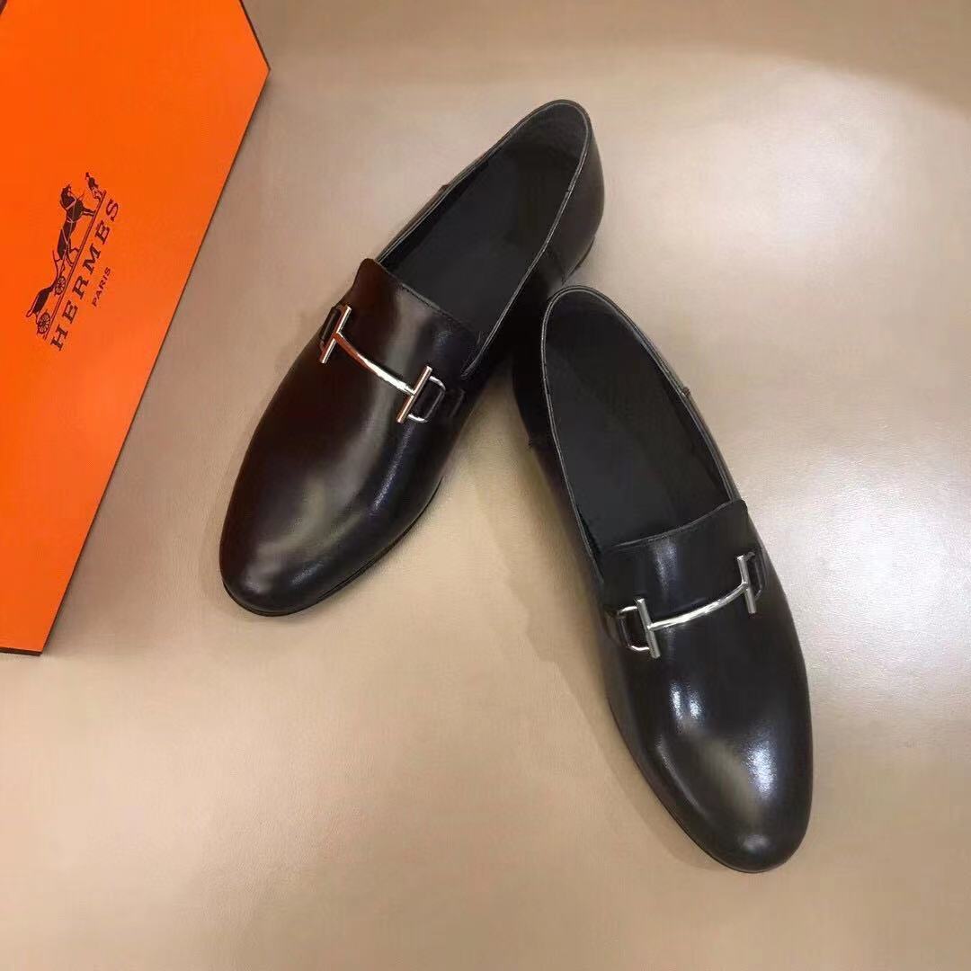 HERMES 에르메스 가죽 로퍼 M1911-2