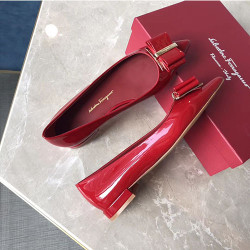 FERRAGAMO 페레가모 더블보우 플랫 M1620-4