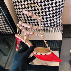 VALENTINO 발렌티노 락스터드 슬링백 힐 6.5cm M1344-3