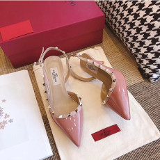 VALENTINO 발렌티노 락스터드 슬링백 힐 6.5cm M1350-3