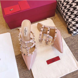VALENTINO 발렌티노 락스터드 슬링백 힐 9.5cm M1353-6