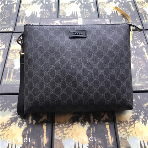 GUCCI 구찌 캔버스 GG 슈프림 에덴 스트랩 클러치 523293