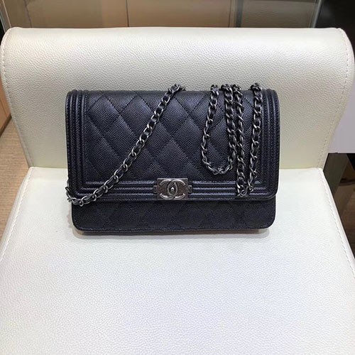 CHANEL 샤넬 캐비어 비어 WOC 미니 크로스백 A033811