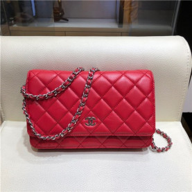 CHANEL 샤넬 WOC 램스킨 A33813