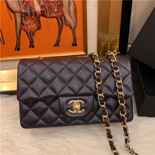 CHANEL 샤넬 캐비어 미니 체인 숄더백 A1011