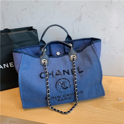 CHANEL 샤넬 캔버스 쇼퍼백 AS08009-1