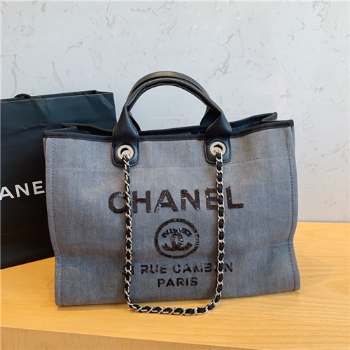 CHANEL 샤넬 캔버스 쇼퍼백 AS08009-2