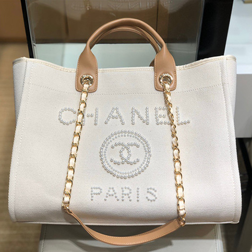 CHANEL 샤넬 캔버스 쇼퍼백 38CM AS10899-1
