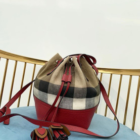 BURBERRY 버버리 캔버스 체크 토트&숄더백 B30006