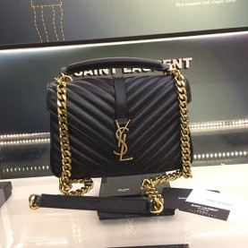 SAINT LAURENT 생로랑 사첼백 골드 토트&숄더 24CM Y87105-4