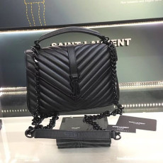 SAINT LAURENT 생로랑 사첼백 흑니켈 토트&숄더 24CM Y87105-2