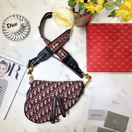 DIOR 디올 오블리크 새들 핸드&숄더 M0446 25.5CM