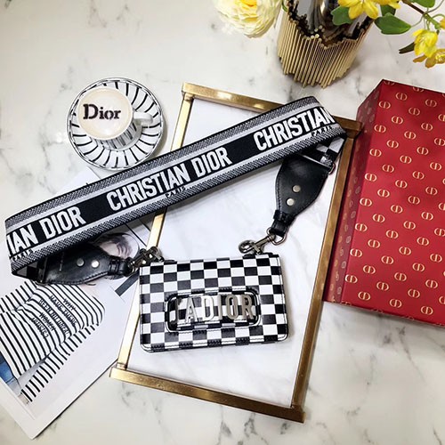 DIOR 디올 자디올 미니 블랙화이트콤비 JADIOR 18CM