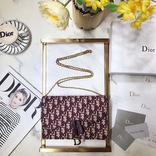 DIOR 디올 오블리크 체인 클러치  M9030 22CM