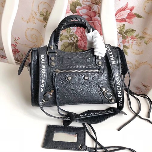 BALENCIAGA 발렌시아가 클래식 실버 미니 CLASSIC SLIVER MINI CITY 803B 24CM