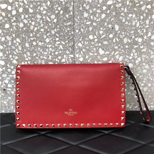 VALENTNIO 발렌티노 락스터드 스트랩 플랩 클러치백 B0399-1