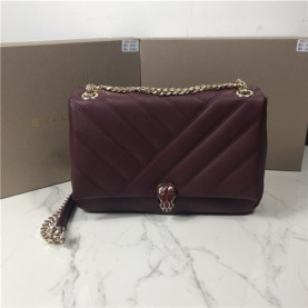 BULGARI 불가리 세르펜티 카보숑 라지 숄더백 BV287984-3