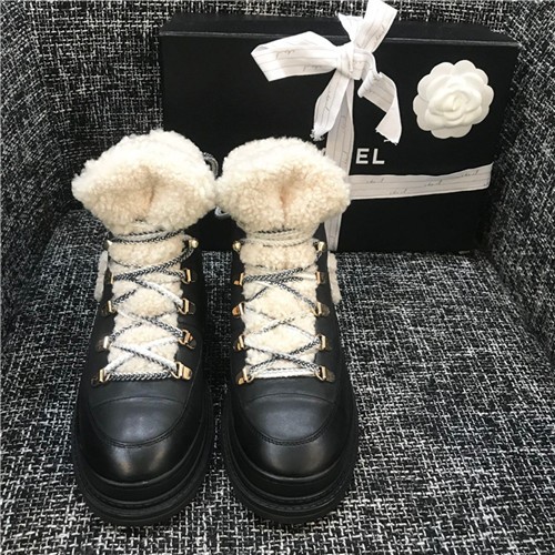 CHANEL 샤넬 양털 부츠 C8088-1 신상 (250사이즈 주문제작)
