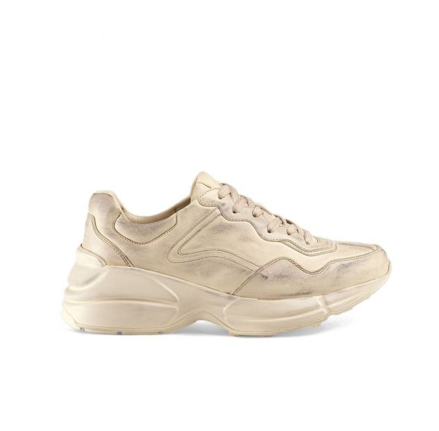 GUCCI 구찌 라이톤 더티 레더 스니커즈