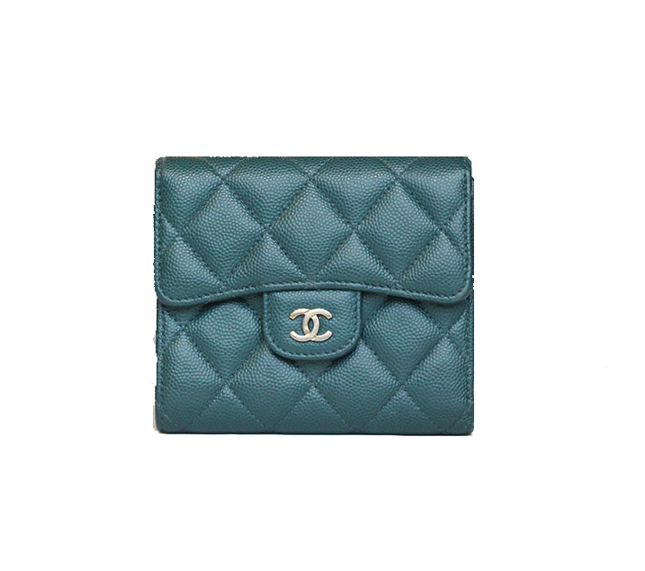 CHANEL 샤넬 캐비어 반지갑 AS401052