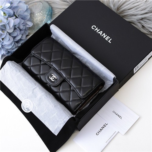 CHANEL 샤넬 램스킨 장지갑 AS90811 2020/신상