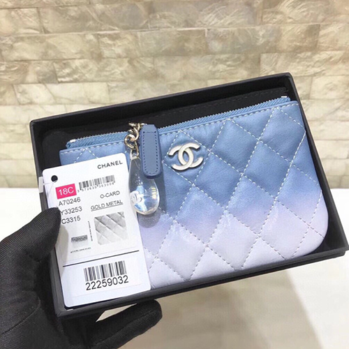 CHANEL 샤넬 램스킨 동전지갑 AS1011-2