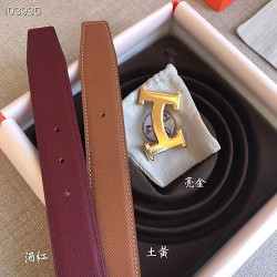 HERMES 에르메스 양면 벨트  넓이 32MM H0123-1