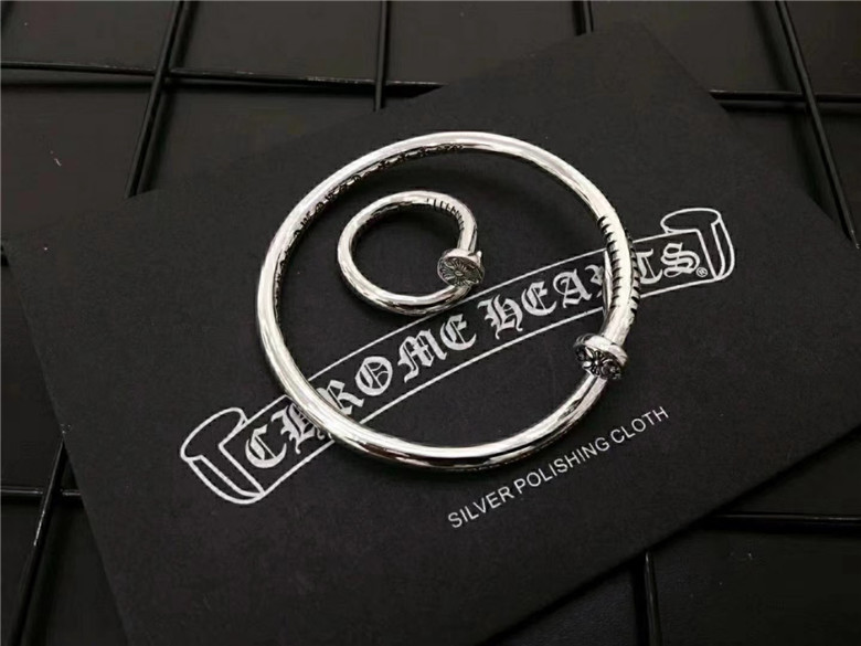 CHROME HEARTS 크롬하츠 팔지&반지 셋트 신상 (925실버) C78412