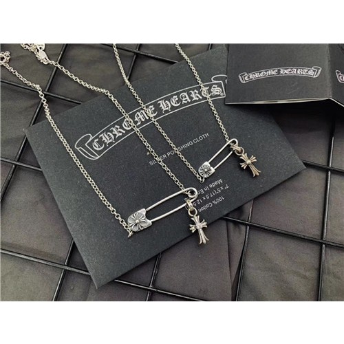 CHROME HEARTS 크롬하츠 블랙핑크 리사 목걸이 925실버 신상 C8548
