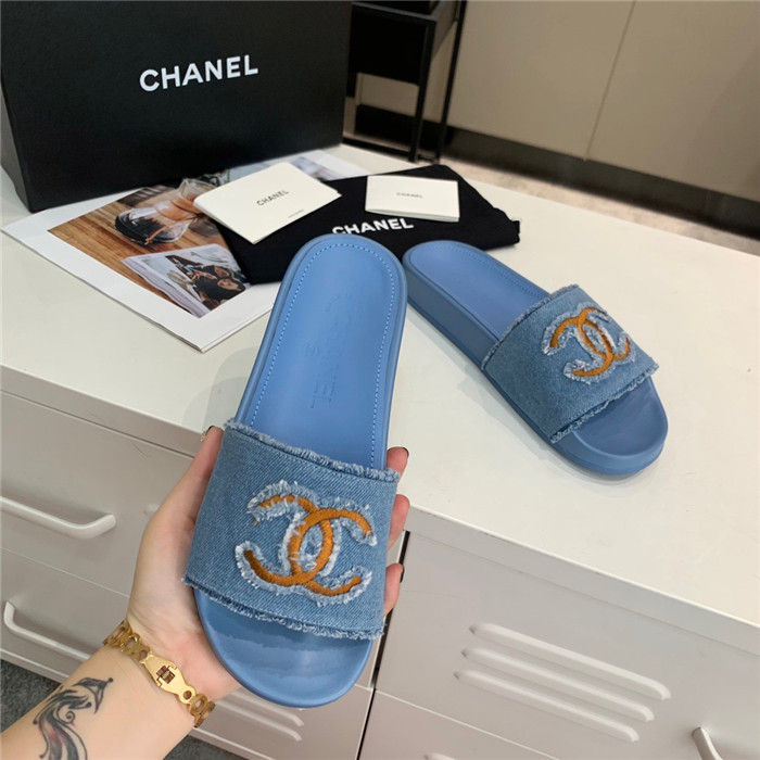 CHANEL 샤넬 여성용 데님 슬리퍼 C50995-1 2COLOR