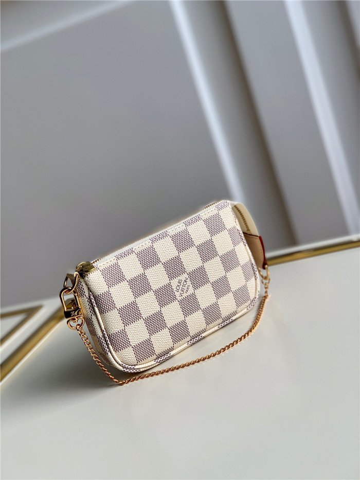 LOUIS VUITTON 루이비통 미니 포쉐트 악세수아 다미에 아주르 M58009