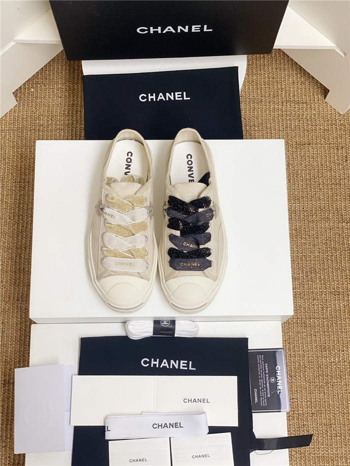 CHANEL 샤넬 & 컨버스 콜라보 스니커즈 C51001-1 2COLOR