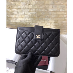 CHANEL 샤넬 램스킨 카드 장지갑 C14012 (금장/은장)