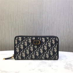 DIOR 디올 오블리크 지퍼 장지갑 M017