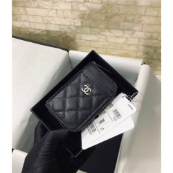 CHANEL 샤넬 캐비어 카드지갑 AS2106 (금장/은장)