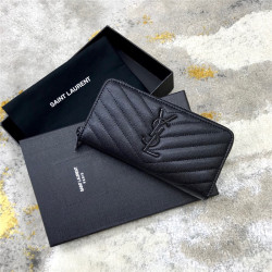 SAINT LAURENT 생로랑 지퍼 장지갑 (금장/은장/흑장)