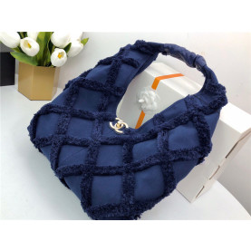 CHANEL 샤넬 코튼 캔버스 호보백