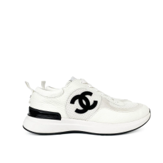 CHANEL 샤넬 CC로고 트레이너 매쉬 스웨이드 스니커즈