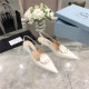 PRADA 프라다 샌들 힐 (힐높이6CM) P10202 2COLOR