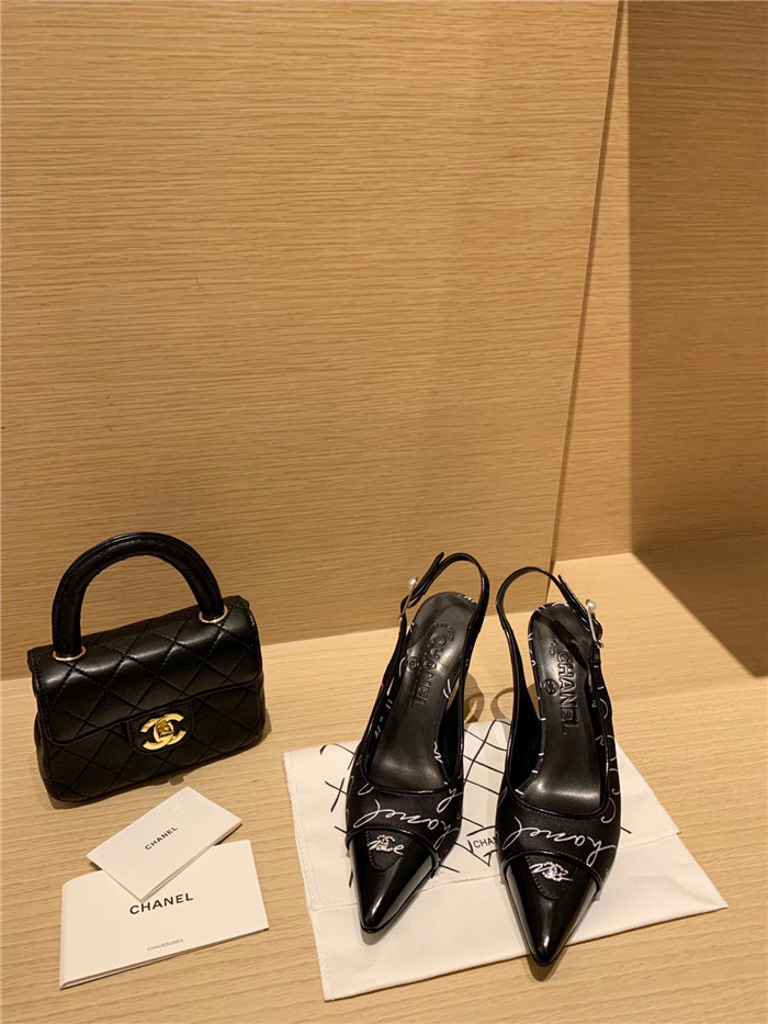 CHANEL 샤넬 샌들 힐 (힐높이7CM) C31010