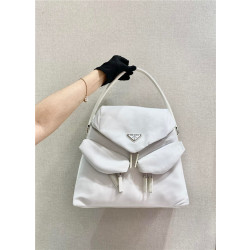 PRADA 프라다 시그노가죽 트리밍 나일론 토트백 1BC16 2COLOR